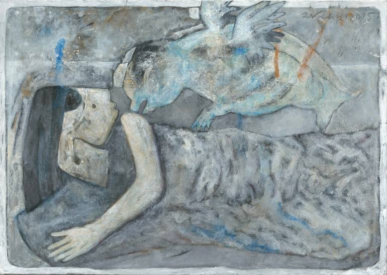 770x548 Saatchi Art The Panic Painting By Aniruddha Kar - Panic Painting