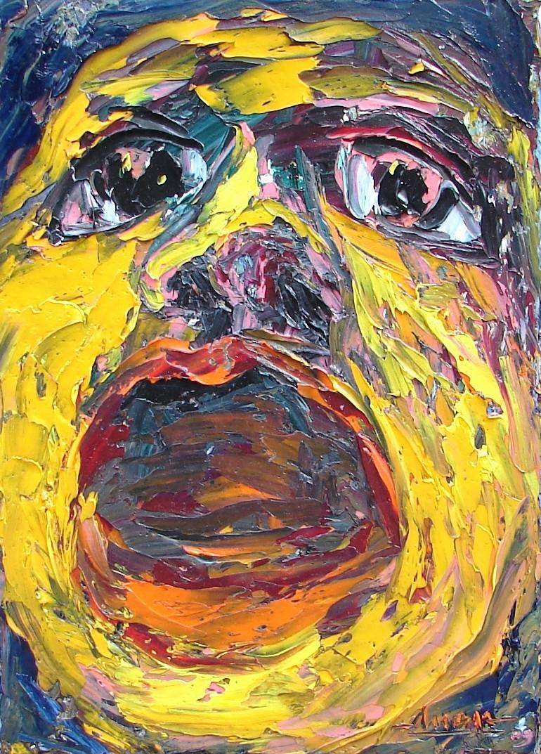 770x1073 Saatchi Art The Panic Painting By Tran Tuan - Panic Painting