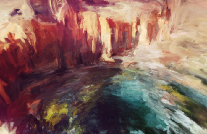 700x453 Panoramic Paintings Make Google Street View Beautiful - Panoramic Painting