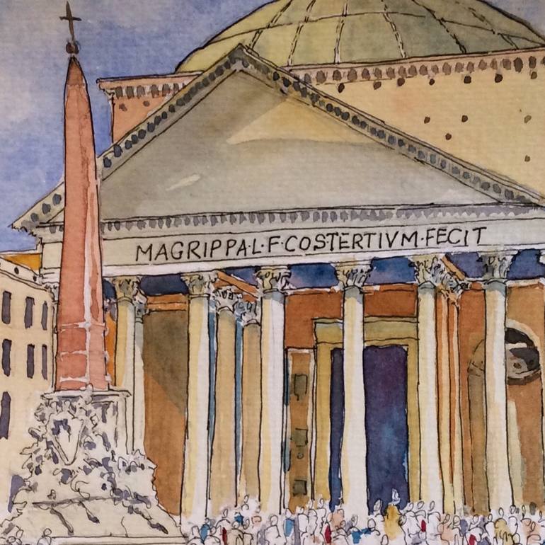 770x770 Saatchi Art Pantheon Painting By Richard Shu - Pantheon Painting