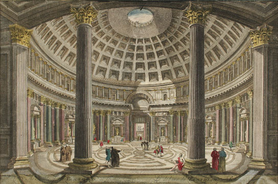 544x360 The Inside Of The Pantheon - Pantheon Painting
