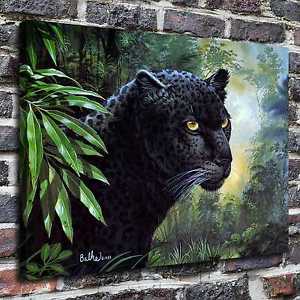 300x300 Don Balke Black Panther Painting Hd Print On Canvas Home Decor - Panther Painting