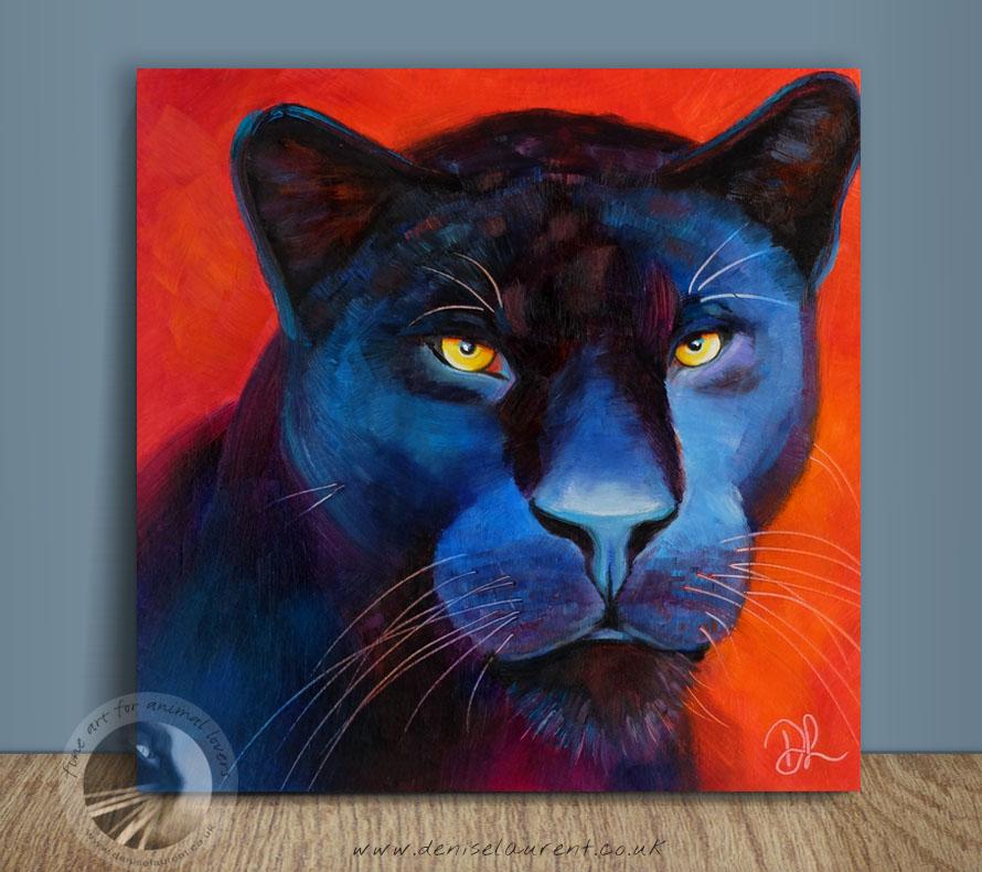 890x790 Black Panther - Panther Painting