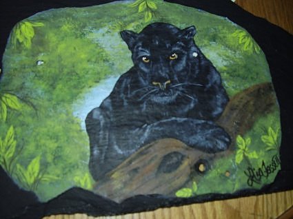 425x318 Black Panther Art - Panther Painting
