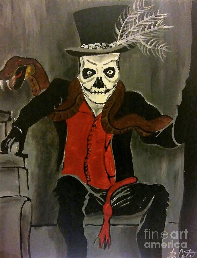 688x900 Papa Legba Painting By Alonda Da Costa - Papa Legba Painting