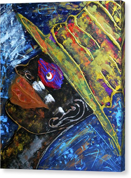 458x622 Papa Legba Painting By Cleaster Cotton - Papa Legba Painting