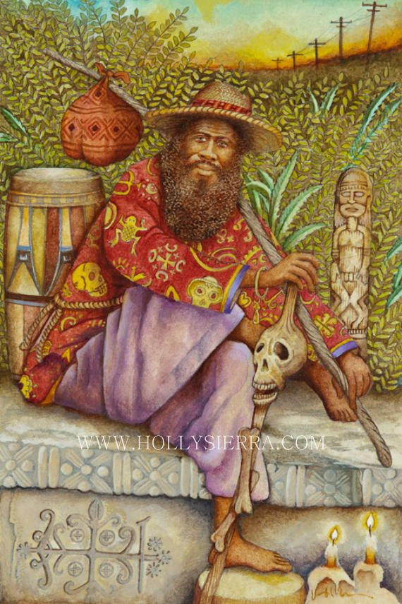 570x855 Papa Legba Spirit Guide For The Voodoo Religion - Papa Legba Painting