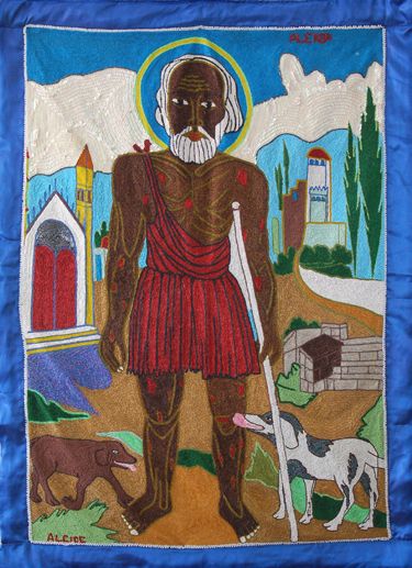 375x517 Papa Legba. By Alcide, One Of The Most Well Known Vodou Flag - Papa Legba Painting