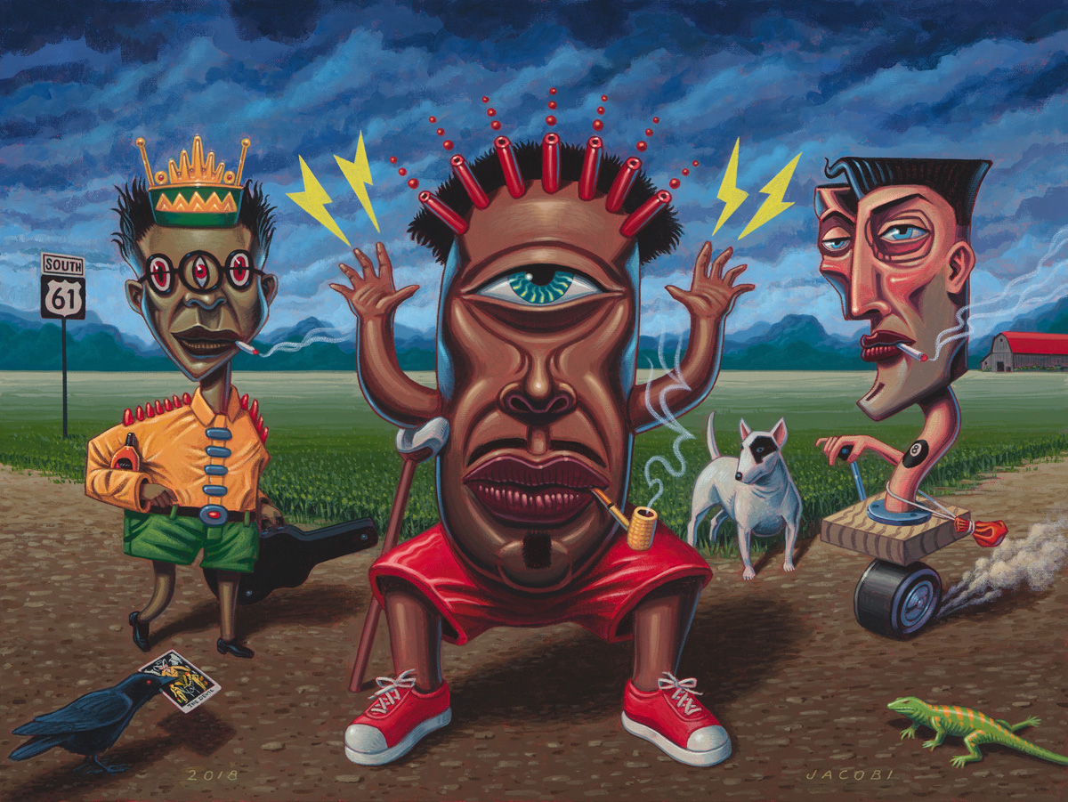 1200x901 Rick Jacobi - Papa Legba Painting