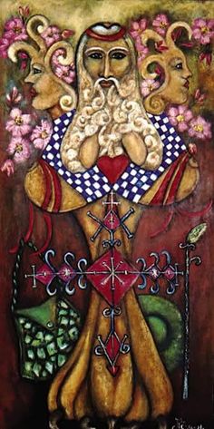 236x473 Sigils Drawn With Powders Are Miniature Maps Of The Cosmos - Papa Legba Painting