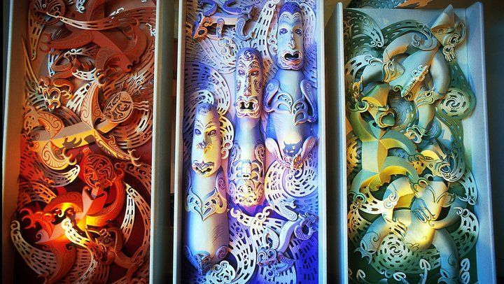 720x406 Image Result For Te Papa Museum Art Maori Art Cliff Whiting - Papa Painting