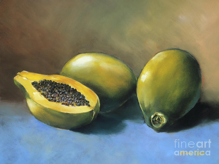 900x675 Papaya Painting By Han Choi - Papaya Painting