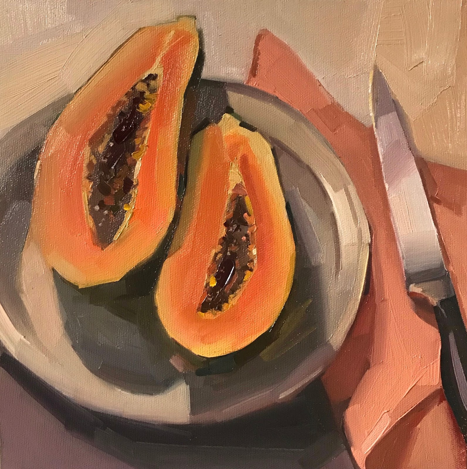 1593x1600 Sedwick Studio Papaya - Papaya Painting