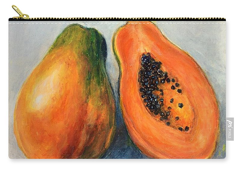 800x570 Papaya Carry All Pouch For Sale By Virginia Calden - Papaya Painting