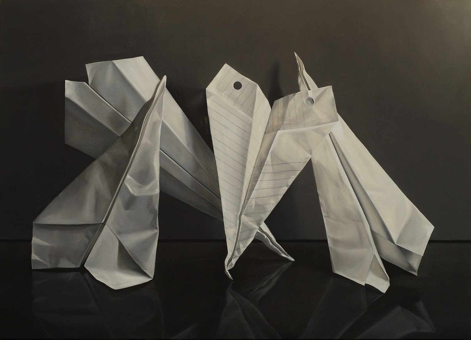 1600x1157 Jeanne Vadeboncoeur - Paper Airplane Painting