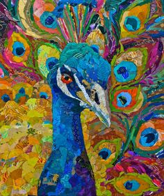 236x281 Mixed Media Collage Print - Paper Collage Painting