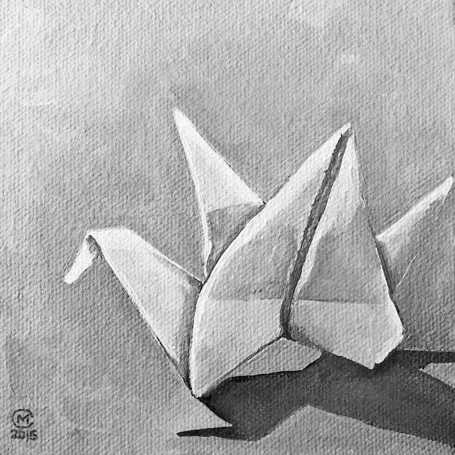 640x640 Artwork - Paper Crane Painting