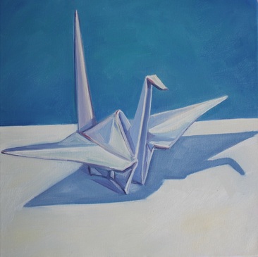 Paper Crane Painting at PaintingValley.com | Explore collection of ...