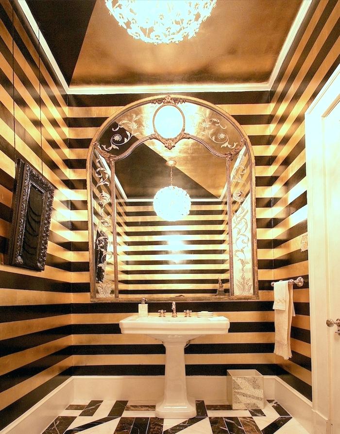 700x893 Plaster Paint Company Inspired Paint And Gold Leaf Finish By Paper - Paper Moon Painting