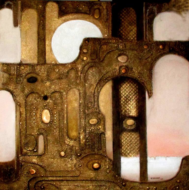 770x773 Saatchi Art Paper Moon Painting By Margaret Szubert - Paper Moon Painting