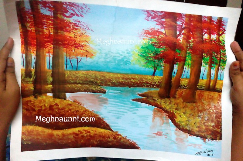 800x530 Nature Paintings Acrylic On Canvas And Paper - Paper Painting