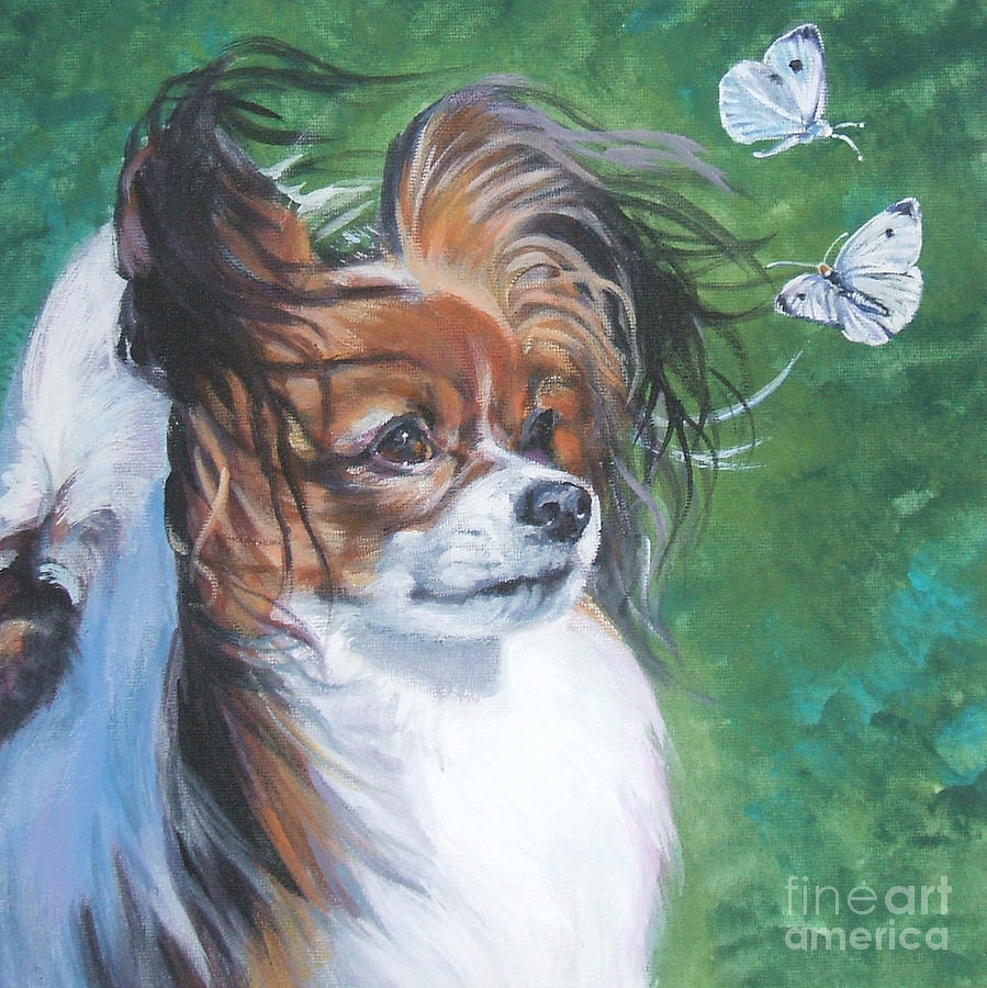 899x900 Papillon And Butterflies Painting By Lee Ann Shepard - Papillon Painting