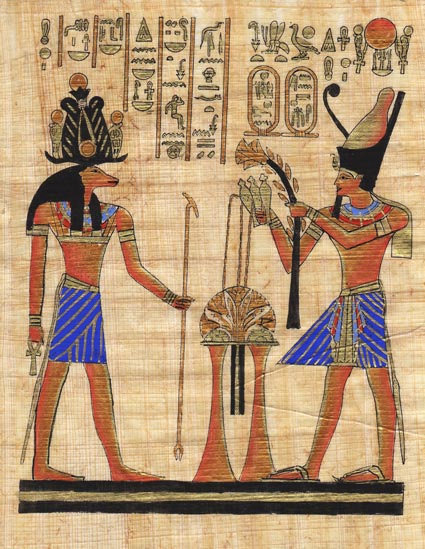 425x549 Egyptian Papyrus Painting - Papyrus Painting
