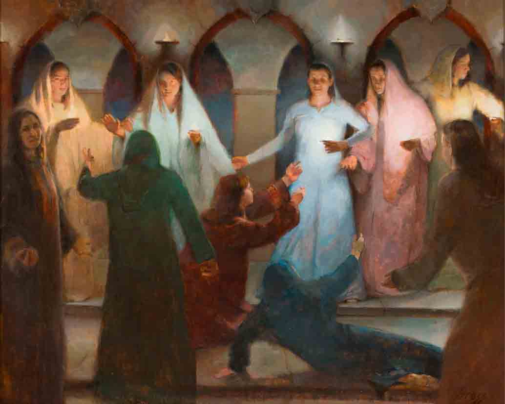 1034x827 Parable Of The Ten Virgins - Parable Of The Ten Virgins Painting