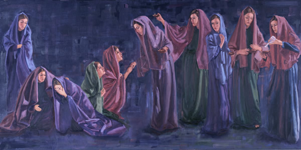 600x300 The Parable Of The Ten Virgins - Parable Of The Ten Virgins Painting
