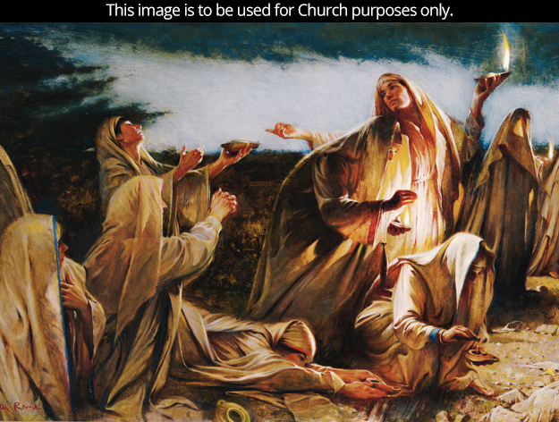 625x472 Five Of Them Were Wise - Parable Of The Ten Virgins Painting