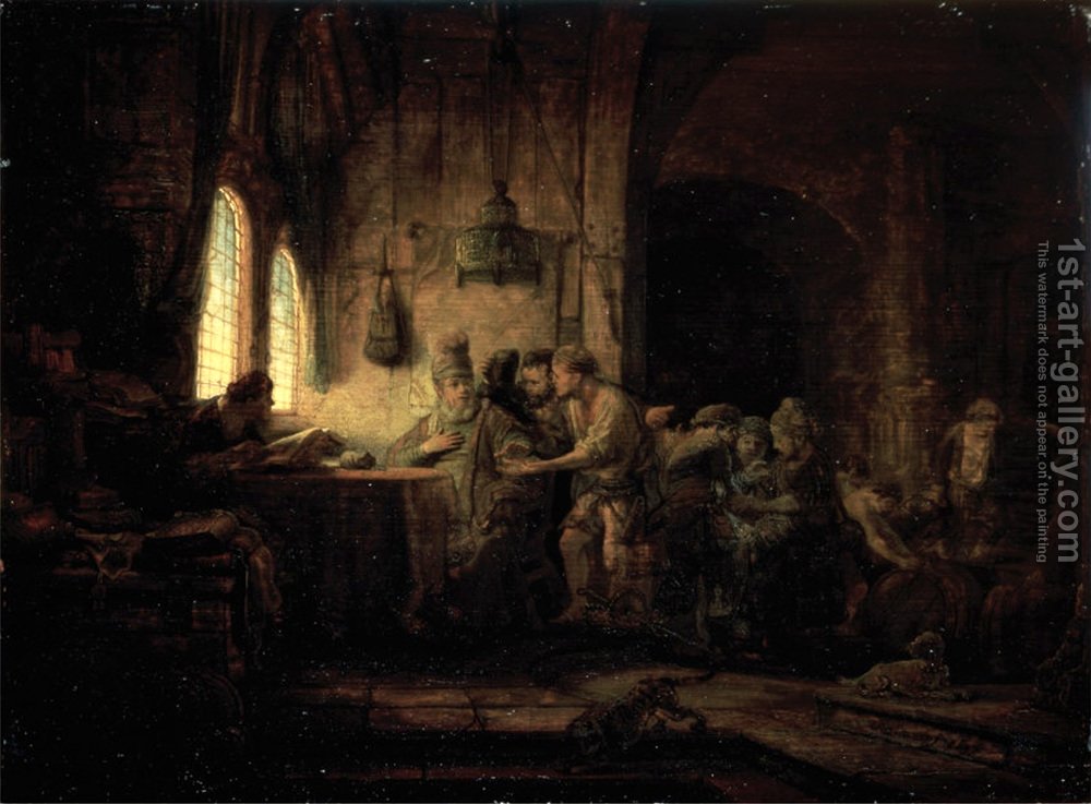 1000x737 The Parable Of The Laborers In The Vineyard Rembrandt Reproduction - Parable Painting