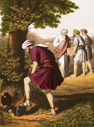 317x428 Parable Of The Talents Painting - Parable Painting