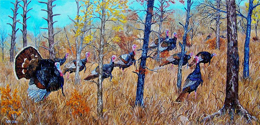 900x434 The Thanksgiving Parade Painting By Patti Gilley - Parade Painting