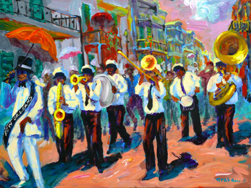 363x272 Drew Miller Broadcasting On Ksds Jazz 88.3 Fm - Parade Painting