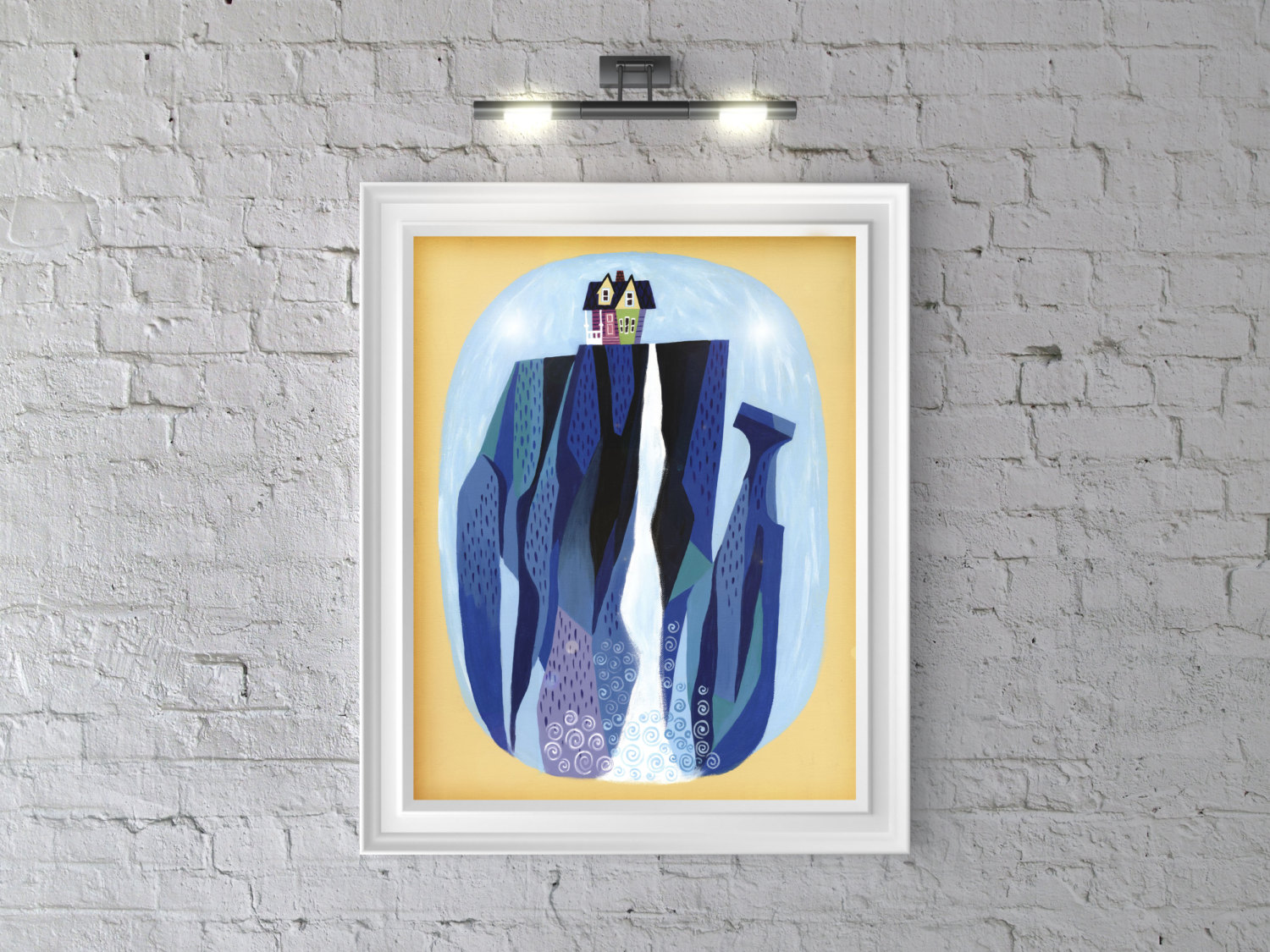 1500x1125 Up Paradise Falls Print 16 X 20 - Paradise Falls Painting