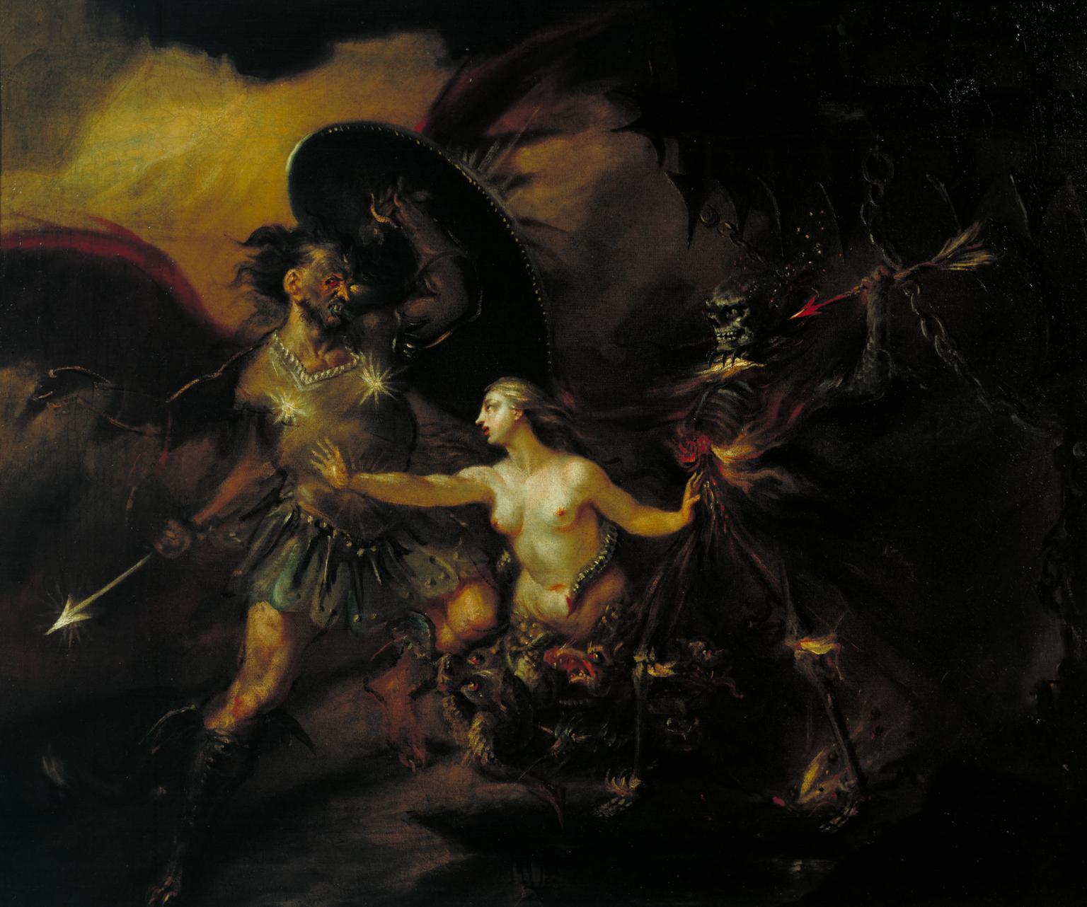 1536x1282 Satan, Sin And Death (A Scene From Milton'S - Paradise Lost Painting