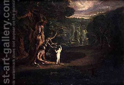 400x275 Satan Tempting Eve From Paradise Lost By John Milton 1608 74 John - Paradise Lost Painting