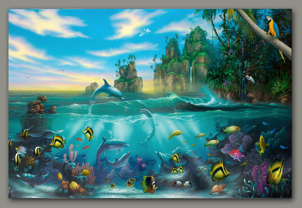 996x684 Paradise Painting By Artist David Miller - Paradise Painting