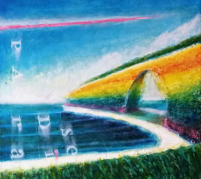 770x685 Saatchi Art Paradise Painting By Grzegorz Lerka - Paradise Painting