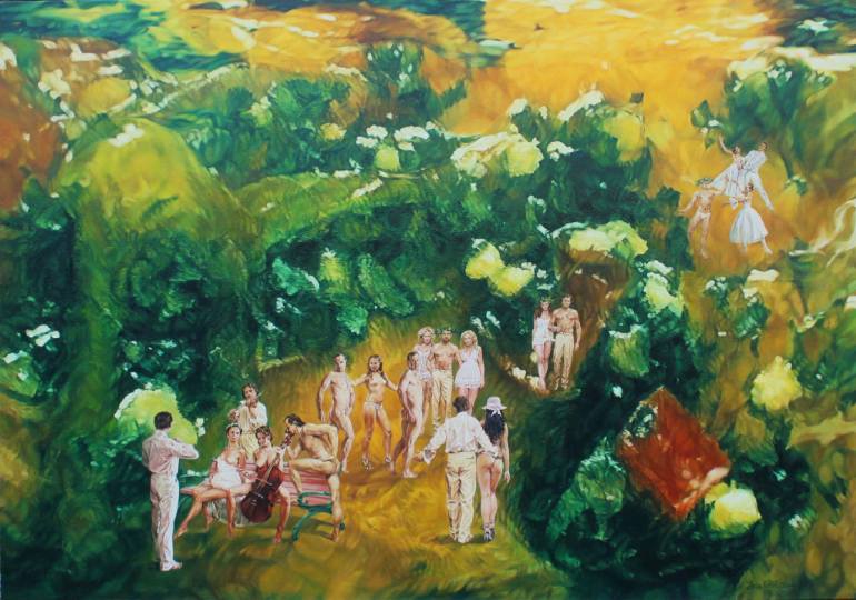 770x540 Saatchi Art Park Paradise Painting By Volodymyr Ivanow - Paradise Painting