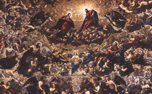 500x310 Tintoretto. Il Paradiso. - Paradiso Painting