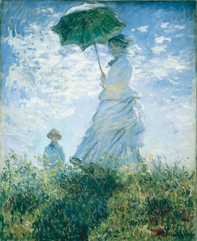 400x489 Woman With A Parasol - Parasol Painting