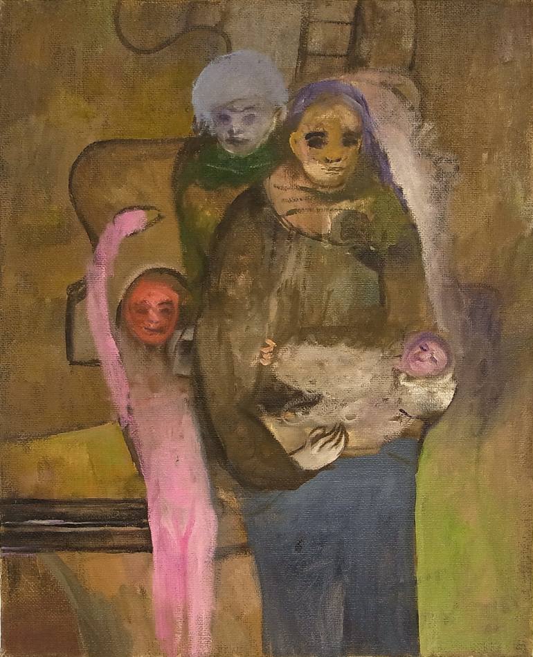 770x950 Saatchi Art Parents Vii Painting By Steve Binetti - Parents Painting