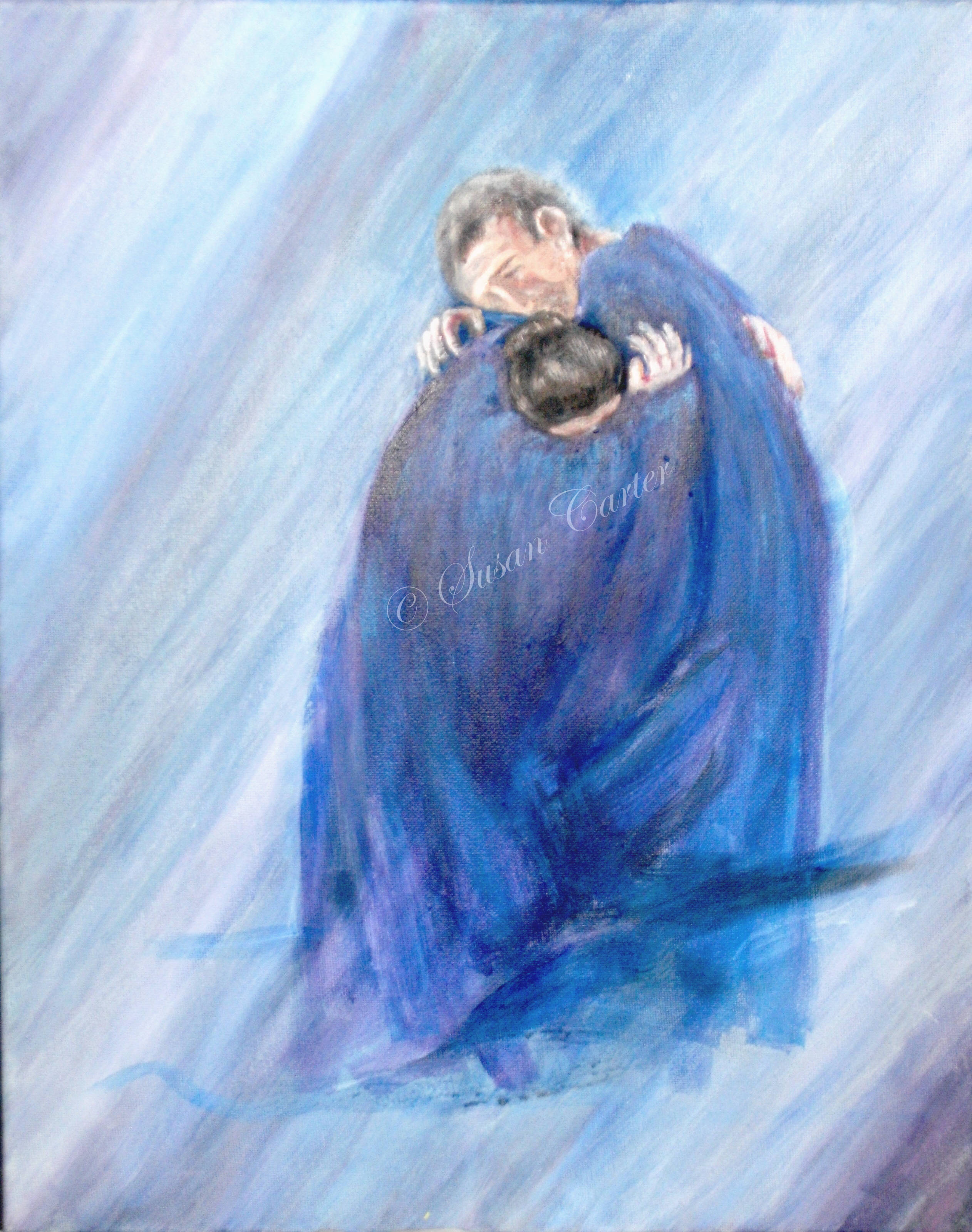 2524x3199 Expressionism Susancarterartist - Parents Painting