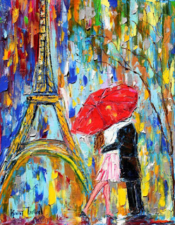 Paris Abstract Painting at PaintingValley.com | Explore collection of ...