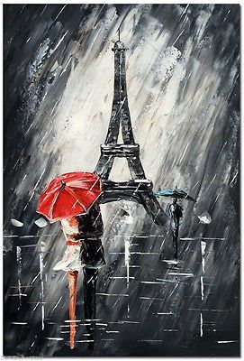 271x400 Romantic Parismodern Abstract Hand Painted Art Oil Painting No - Paris Abstract Painting
