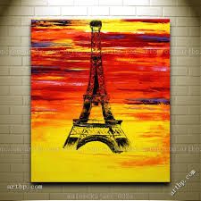 225x225 Abstract Painting Of Paris - Paris Abstract Painting