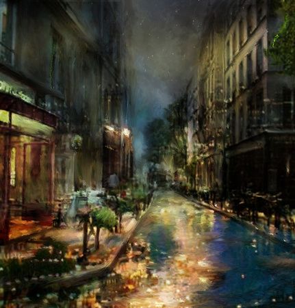 431x450 Paintingsfine Artlandscapes Heart Art, City - Paris At Night Painting