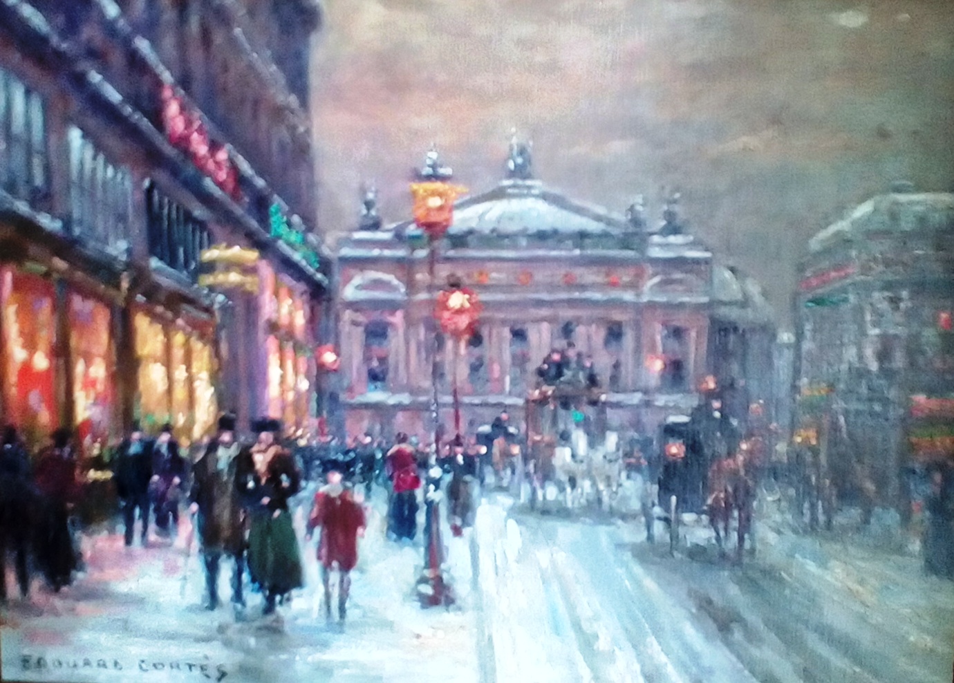 1380x988 Paris - Paris At Night Painting