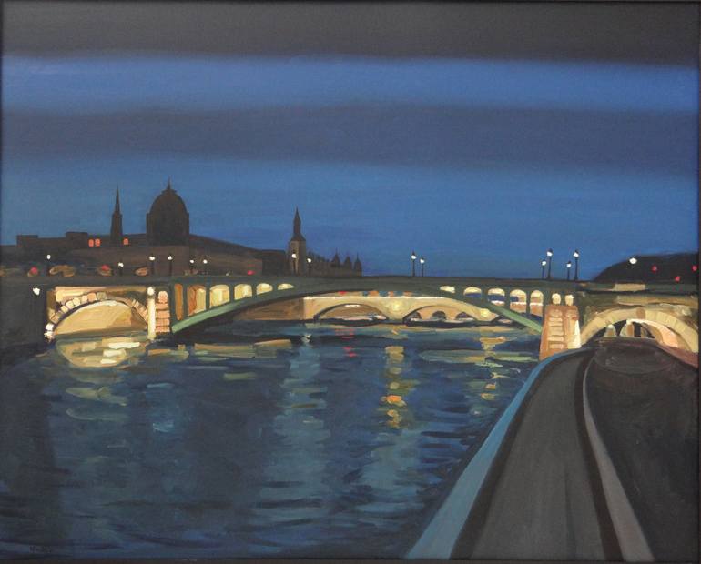 770x620 Saatchi Art Paris - Paris At Night Painting